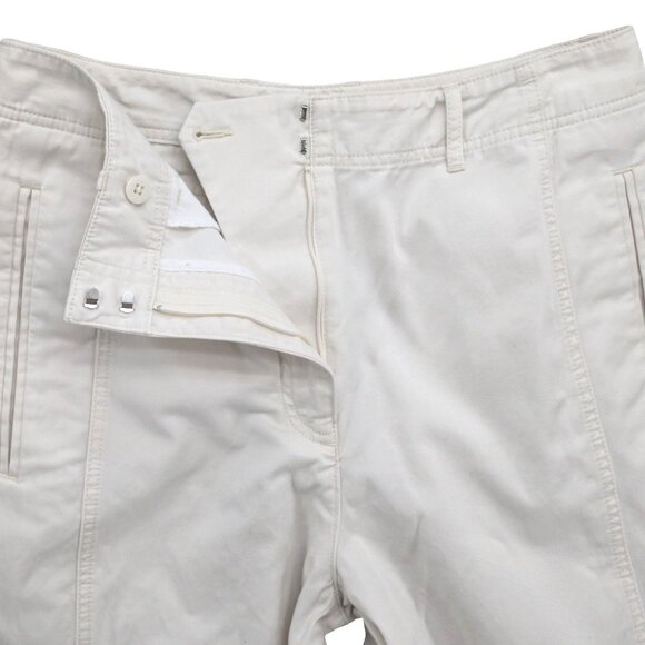 Club Monaco Wide Leg Pants Womens Cream High Rise Flat Front Size 6 - Picture 5 of 11